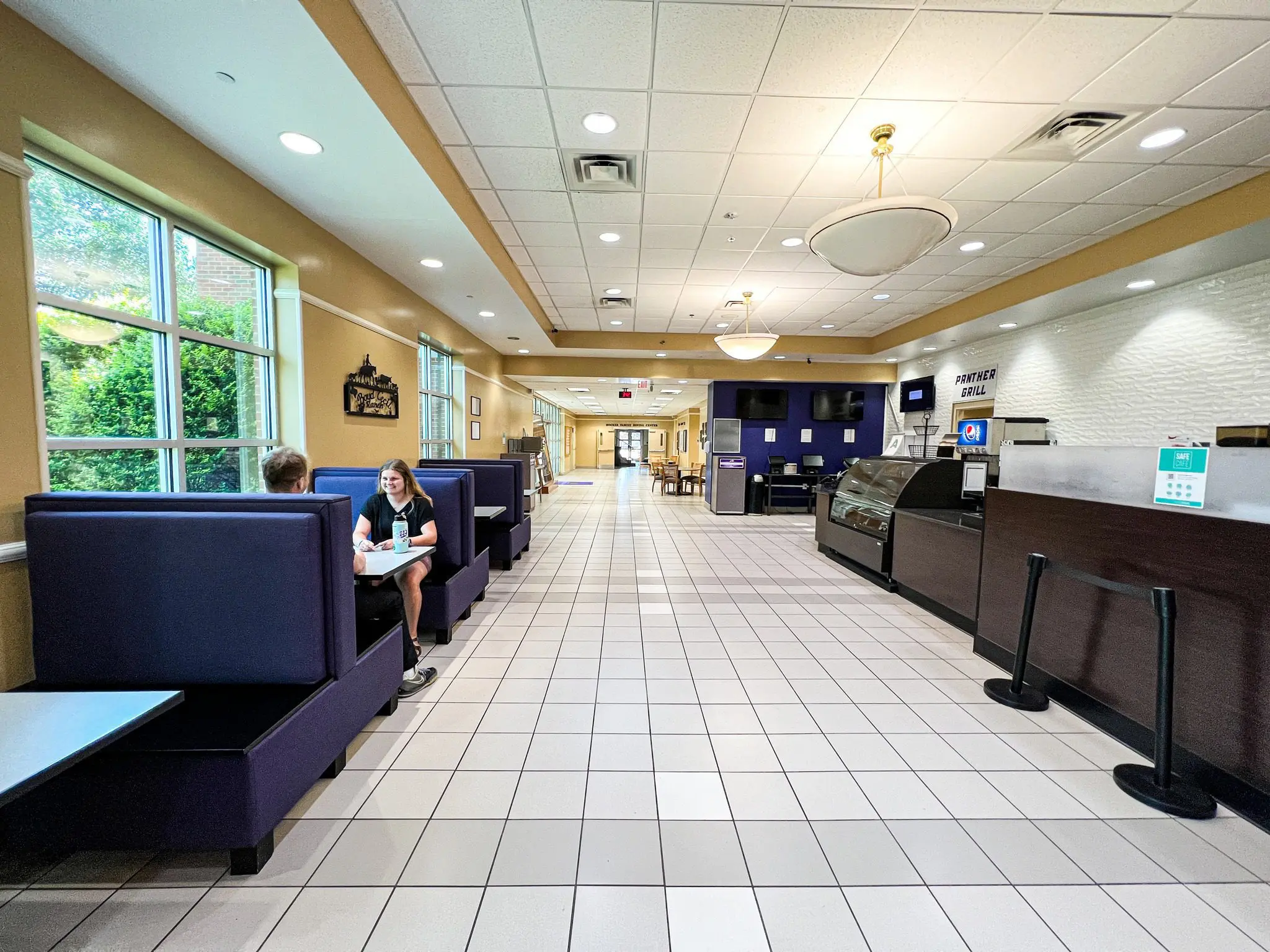 Overview shot of Panther Grill